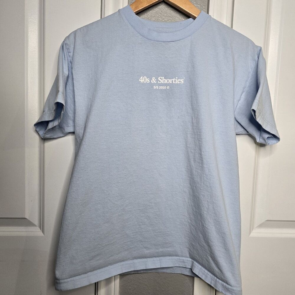 40s and Shorties Men's Medium Blue Short Sleeve T-Shirt Streetwear Tee